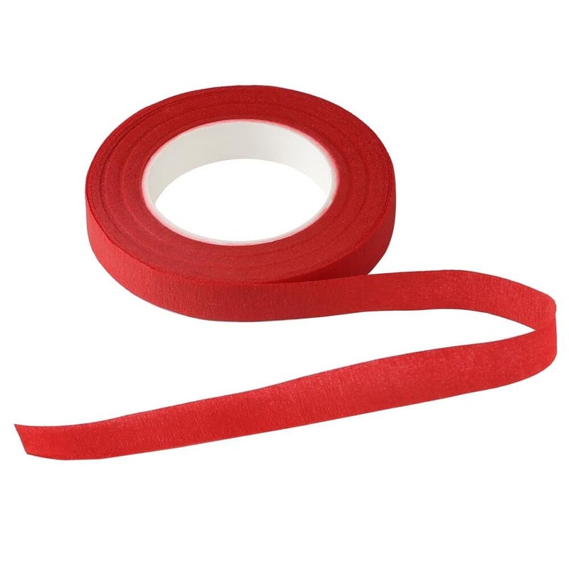 KAKULO Floral Tape 1/2inch Flower Tape for Wreath Floral Arranging Stem Wrap Wedding Bouquet Craft (Red) - Image 1